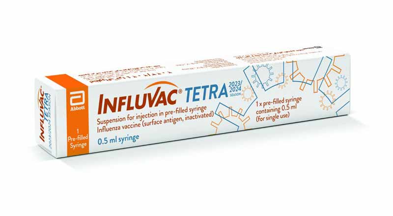 واکسن آنفولانزا 4 ظرفیتی اینفلووک (INFLUVAC) ساخت هلند توسط شرکت بهستان دارو تامین و توزیع شد